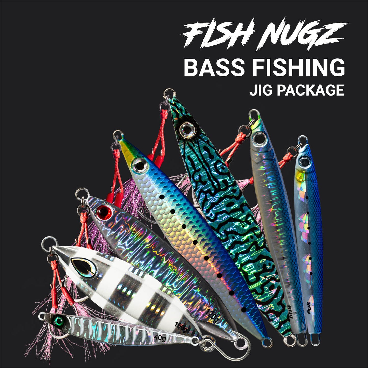 Fish Nugz Bass Fishing Jig Bundle