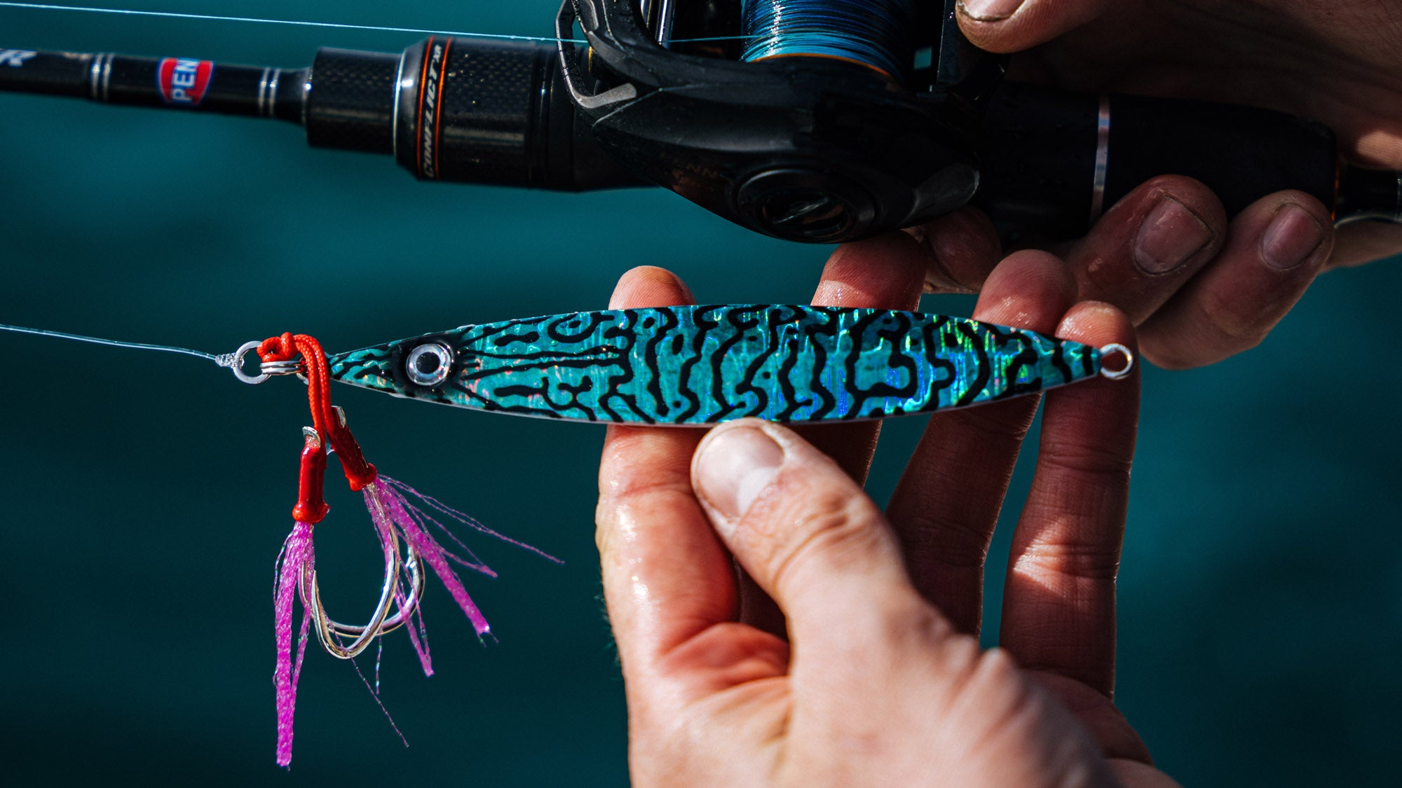 Fish Nugz SLAYER Slow Pitch Jig with Real Mackerel Design – Wild Seas  Fishing