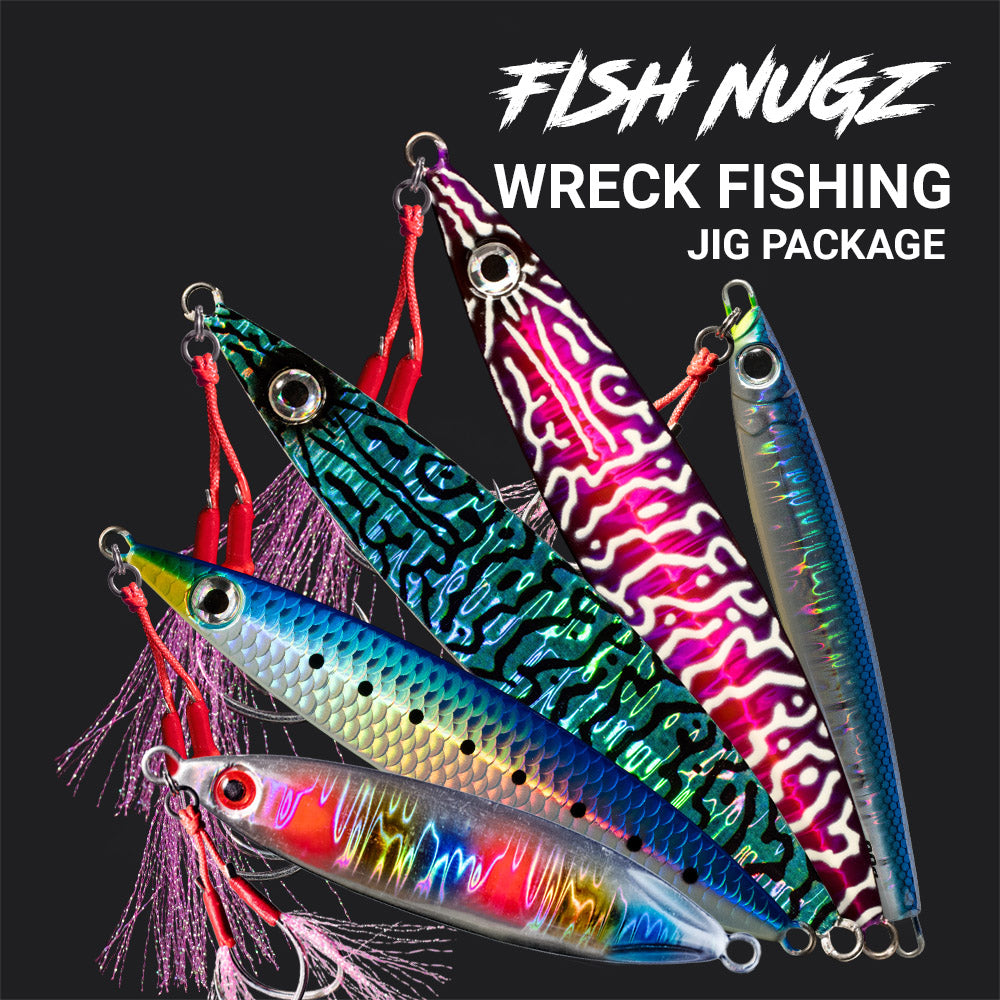 Fish Nugz Wreck Fishing Slow Jig Package - Starter Bundle