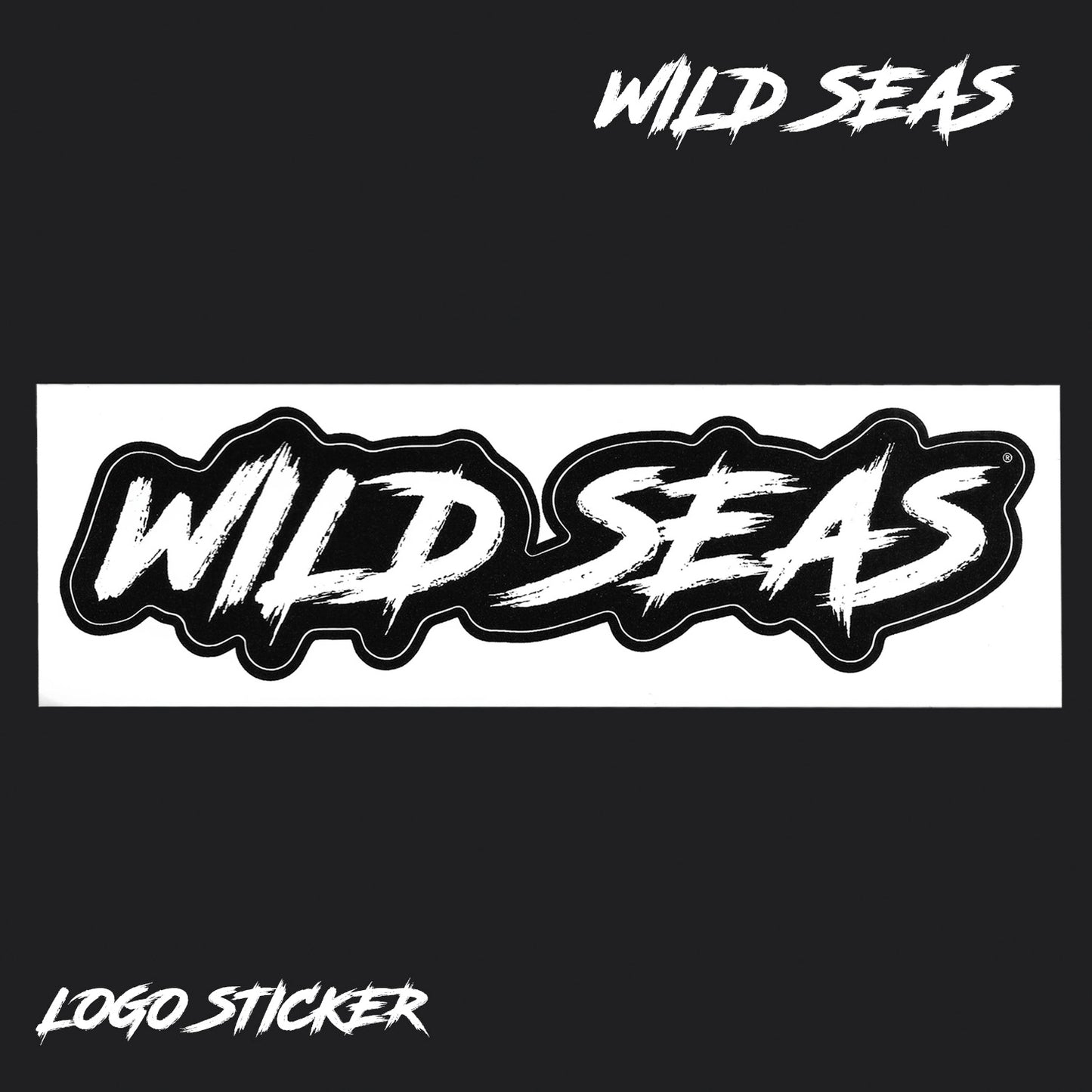 Wild Seas Logo Sticker for Boats and Kayaks